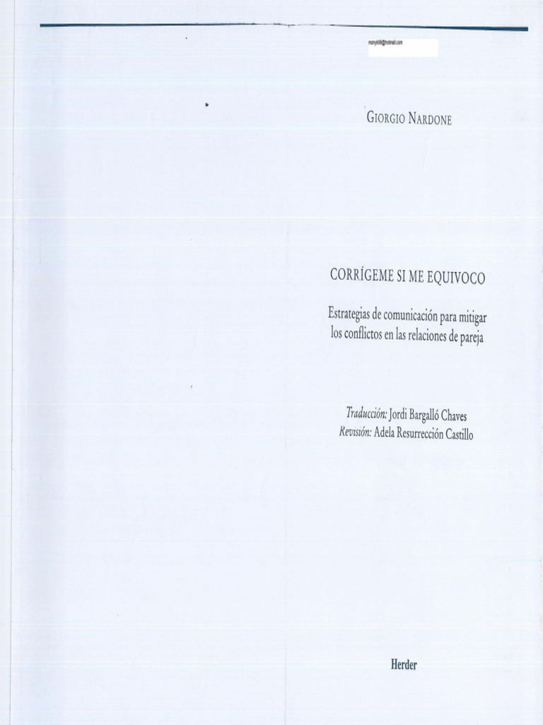 corrigeme si me equivoco giorgio nardone